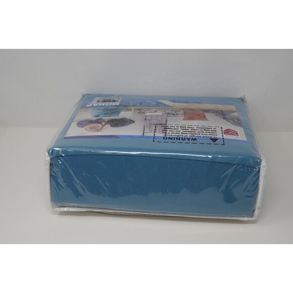 Mohap Bed Sheet Set 4 Piece Double Brushed Microfiber Sheet Set ~ King Size Teal - Picture 6 of 8